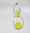 boucles plexi jaune fluo