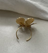 bague fleur dorée