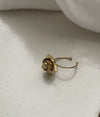 bague fleur dorée 