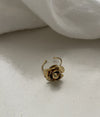 bague fleur dorée 