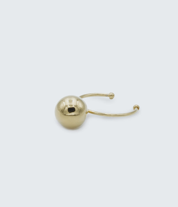 bague boule dorée