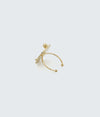 bague graphique dorée ajustable