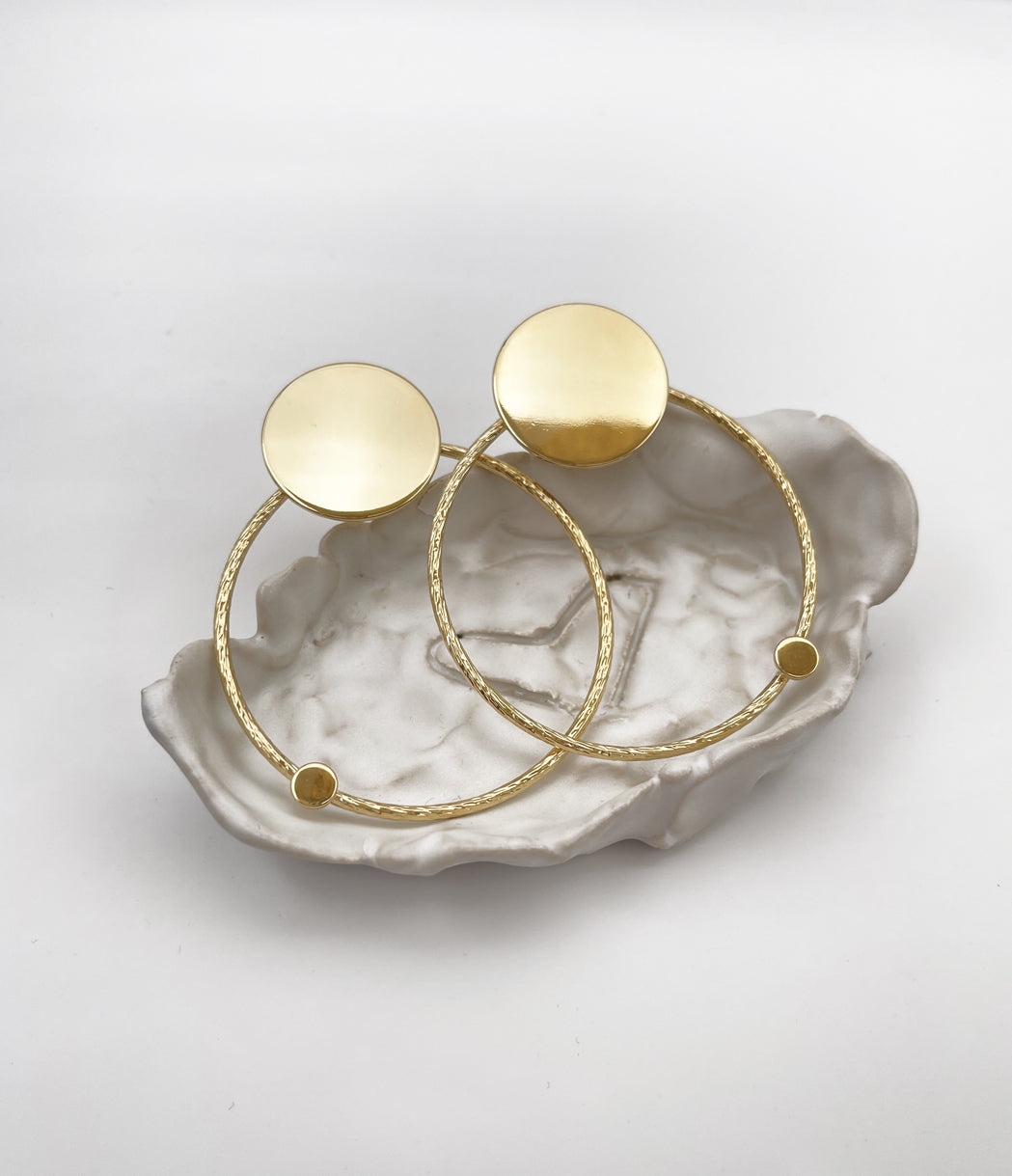 Boucles d'oreilles creoles graphiques