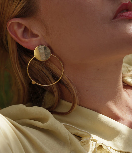 Boucles d'oreilles creoles graphique