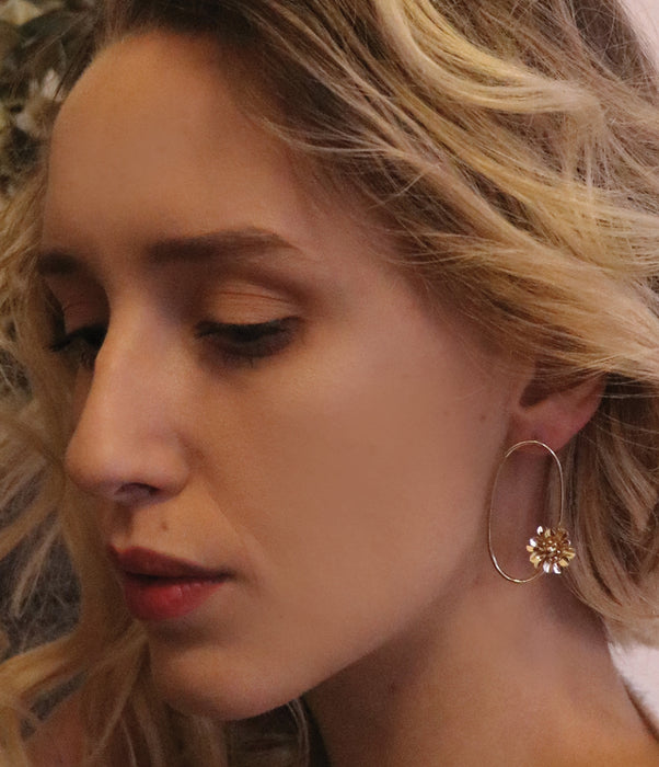 Boucles d'oreilles fleur 