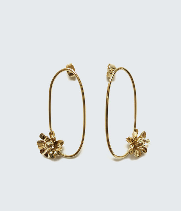 Boucles d'oreilles fleur 