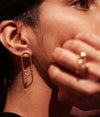 bijoux boucles d'oreilles ovales et petites boules
