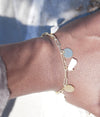 bracelet grosse chaine avec perle d'eau douce