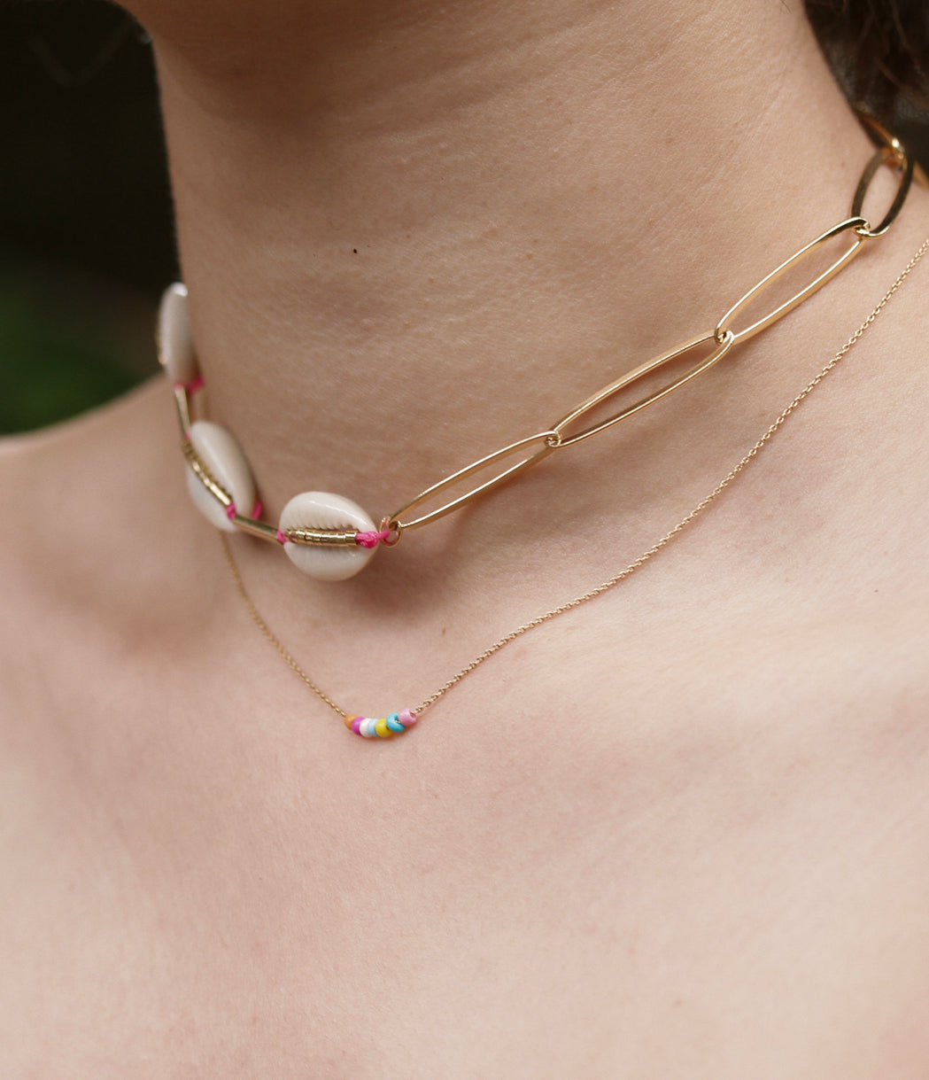 collier doré cori