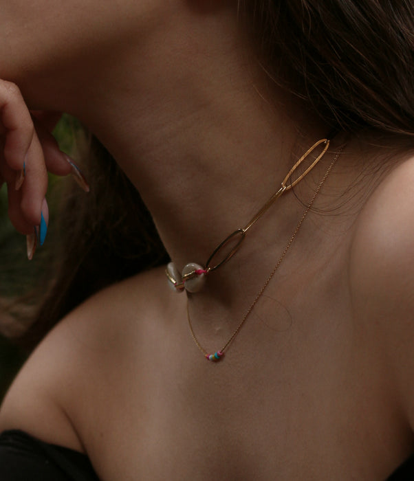 collier doré cori