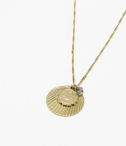 collier doré astro